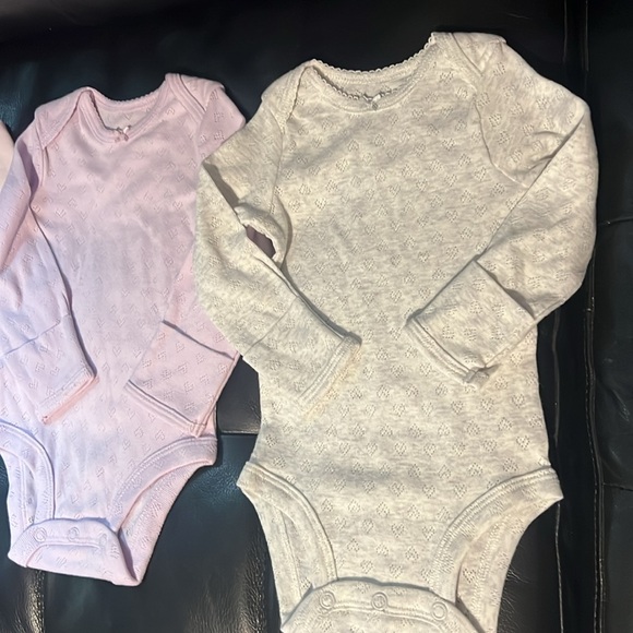 Carter's Blue and Pink Bodysuits Set Soft Cotton One Pieces - Picture 5 of 5